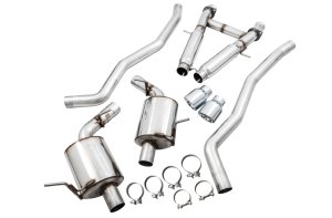 Jeep Grand Cherokee SRT Performance Exhaust - AWE Tuning - Touring Edition Cat Back - Chrome Silver - 2020